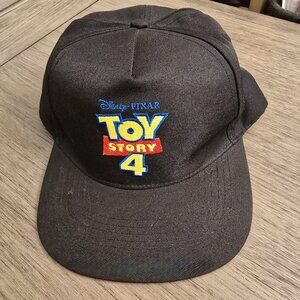 Toy Story 4 Cap Adjustable Snapback Black Embroidered Logo Pixar Movie One Size